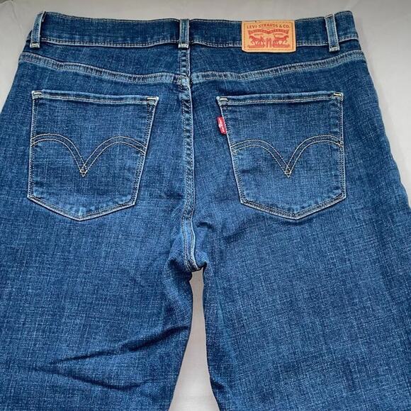 Levis Classic Capris Womens Size 8 W29 Blue Denim Cropped Pants Jeans - Picture 8 of 13